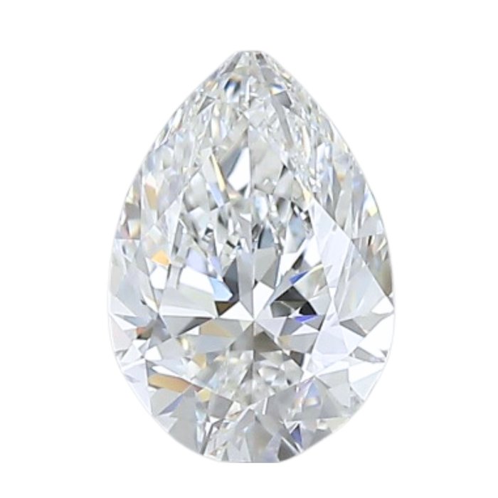 1 pcs Diamant  (Natur)  - 1.00 ct - Pære - D (farveløs) - VVS2 - Gemological Institute of America (GIA)