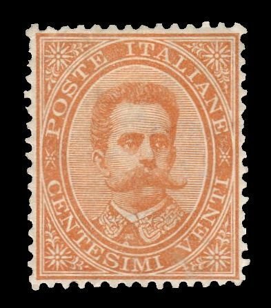 Italien Kongerige 1879 - Cent. 20 nye orange