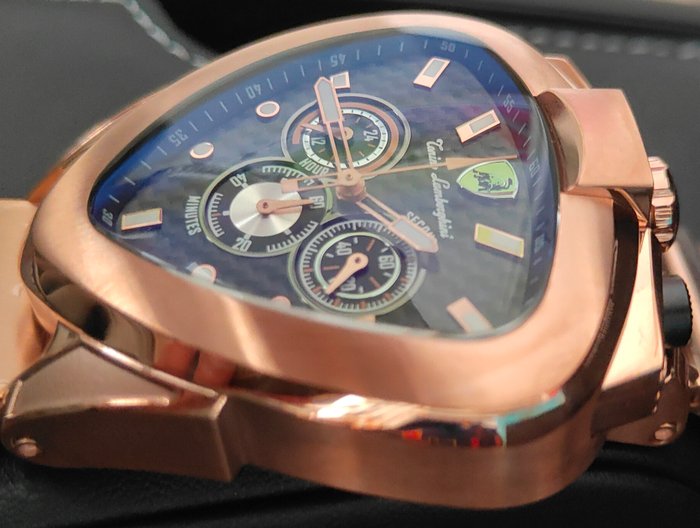 Lamborghini - SPYDER - Bullhead - Chronograph - Gold - Ingen mindstepris - Mænd - Ny