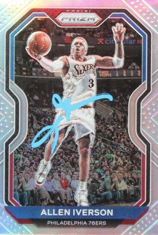 2020 - Panini - Prizm - Allen Iverson - Autograph - #19 Silver - 1 Graded card - Beckett Autentisk Auto