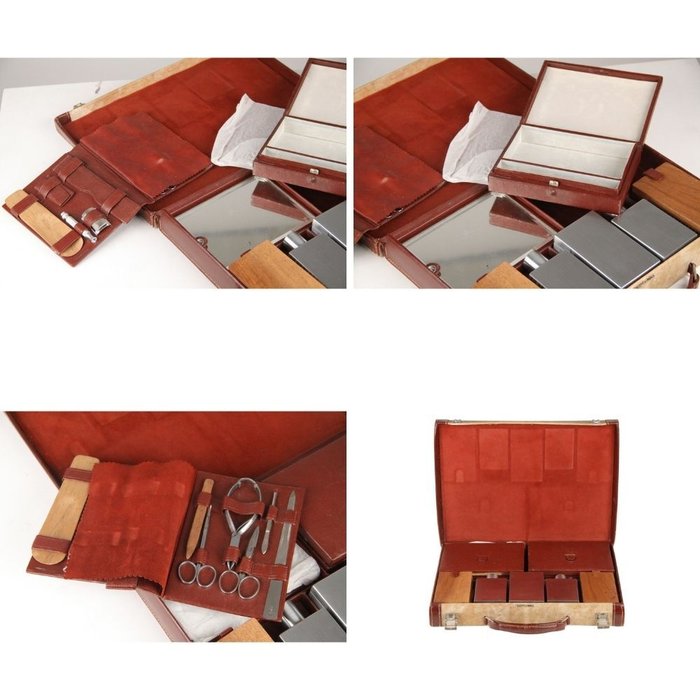 Hermès - Rare Vintage Travel Grooming Set with Toiletry Accessories - Rejsetaske