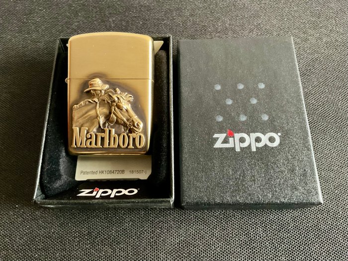 Zippo - Marlboro - Lommelighter - Messing