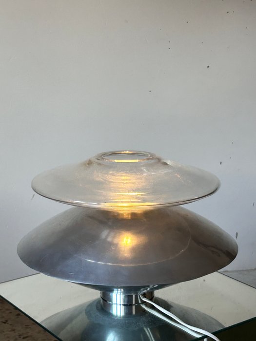 Bordlampe - Aluminium, Glas