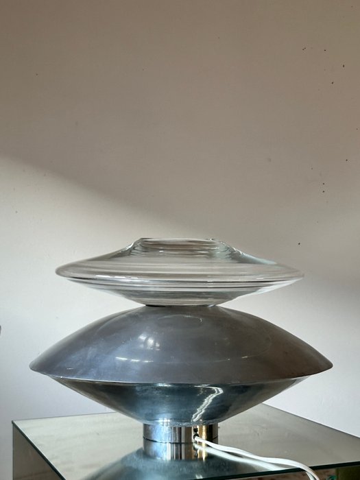 Bordlampe - Aluminium, Glas