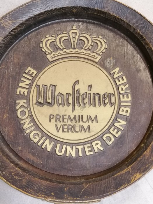 Warsteiner Premium Bier sign - Reklameplakat - Træ