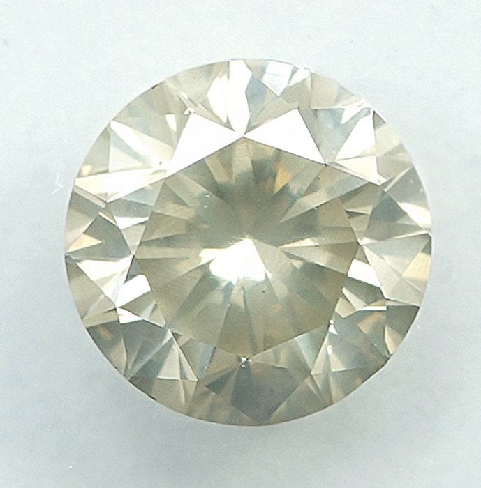 1 pcs Diamant  (Naturfarvet)  - 1.01 ct - Fancy light Grålig Gul - SI2 - International Gemological Institute (IGI)