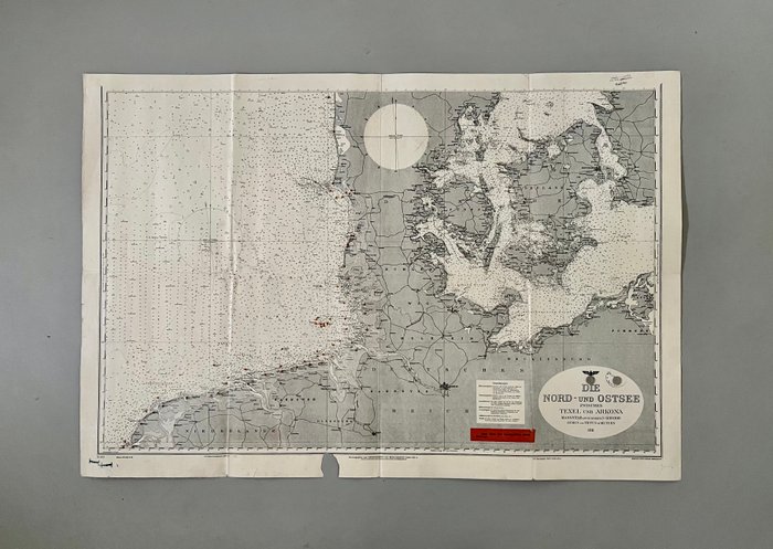 Holland, Tyskland, Danmark, Sverige - Nordsøen, Østersøen, Holland, Tyskland, Danmark, Sverige; Oberkommando der Kriegsmarine - Nordsee und Ostsee - zwischen Texel und Arkona - Südblatt - Nr. 102 - 1911 - 1940