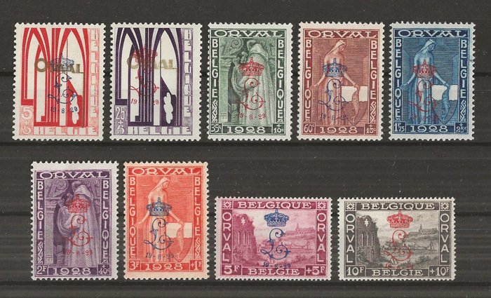 Belgien 1929 - Første Orval med L og krone og 19-8-29 - OBP/COB 272A/72K