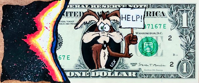 Lex (1979) - Willy Coyote ‘Help Fire!’ Dollar Bill “Fire Collection”