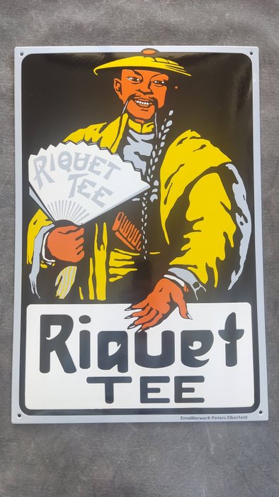 Riquet Tee - enamel sign Riquet Tee Emailschild Emaille Schild