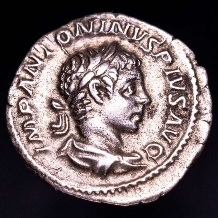 Romarriket. Elagabalus (AD 218-222). Denarius Rome, 220-222.  VICTORIA AVG  (Ingen mindstepris)