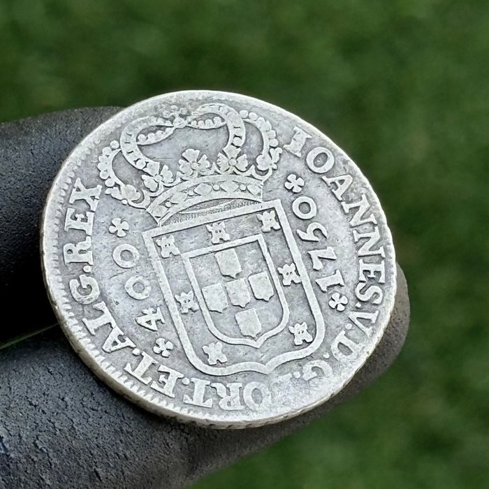 Portugal. D. João V (1706-1750). Cruzado Novo (480 Reis) - 1750 - (S39-006)  (Ingen mindstepris)