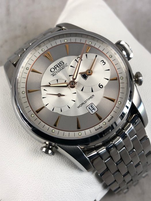 Oris - Artelier Worldtimer Automatic - 01 690 7581 4051-07 8 22 73 - Mænd - 2011-nu