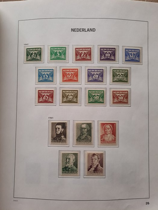 Holland 1940/1969 - Samling i Davo del 1 med omslag.