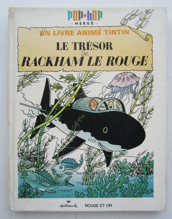 Tintin - Le trésor de Rackham Le Rouge - 1 Album pop-hop - Første udgave - 1970