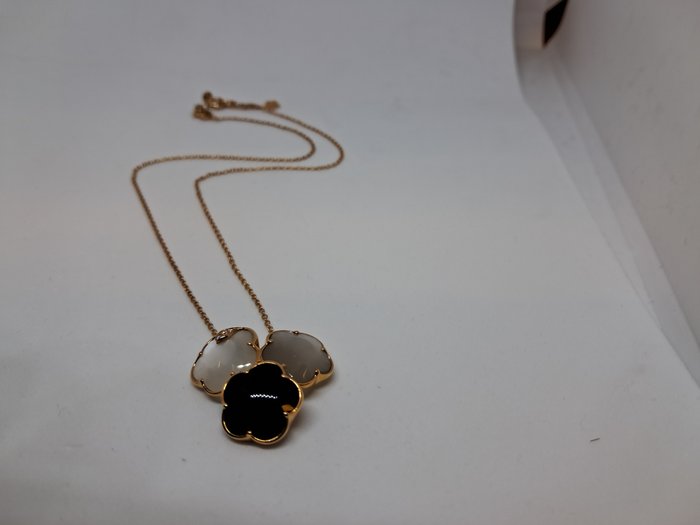 Pasquale Bruni - Halskæde - Petit Joli - Bouquet - 18 kraat Rosaguld -  11.40ct. tw. Blandede ædelsten - Diamant - Månesten og onyx