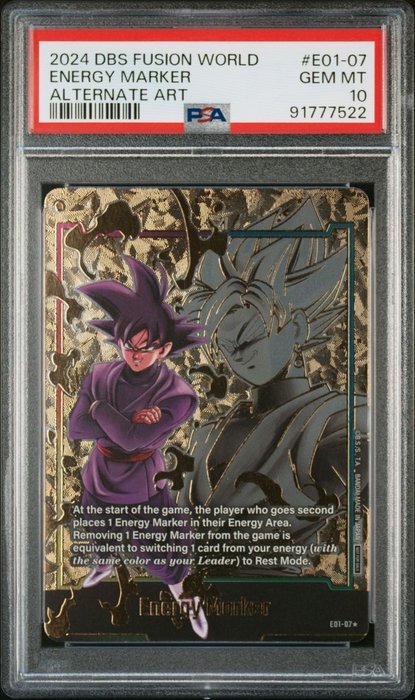 Dragon ball - 1 Graded card - Dragon Ball - Energy marker - PSA 10