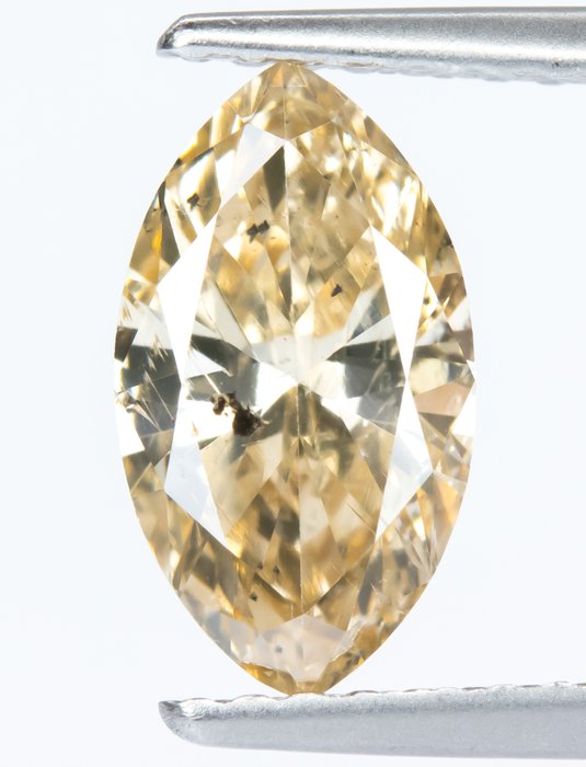 Ingen mindstepris - 1 pcs Diamant  (Naturfarvet)  - 117 ct - Marquise - Fancy Brunlig Gul - I1 - Gem Report Antwerp (GRA)