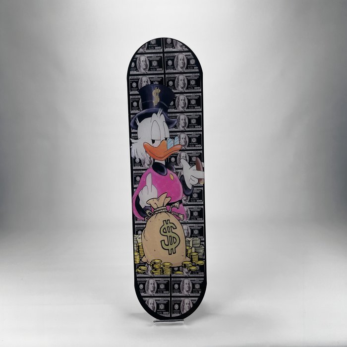 Mike Blackarts - Dollar Scrooge McDuck - Pop Art Skateboard