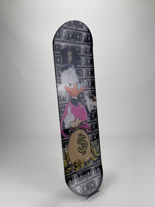 Mike Blackarts - Dollar Scrooge McDuck - Pop Art Skateboard