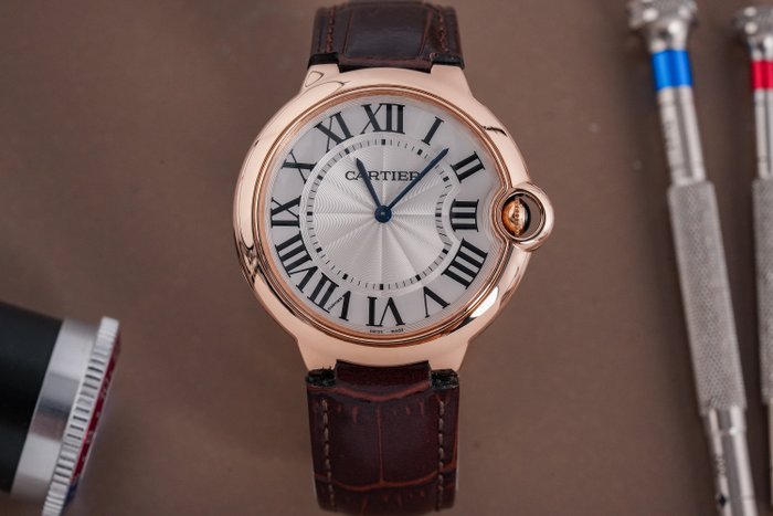 Cartier - Ballon Bleu Ultra Thin 18k Rose Gold - 3661 - Mænd - 2011-nu