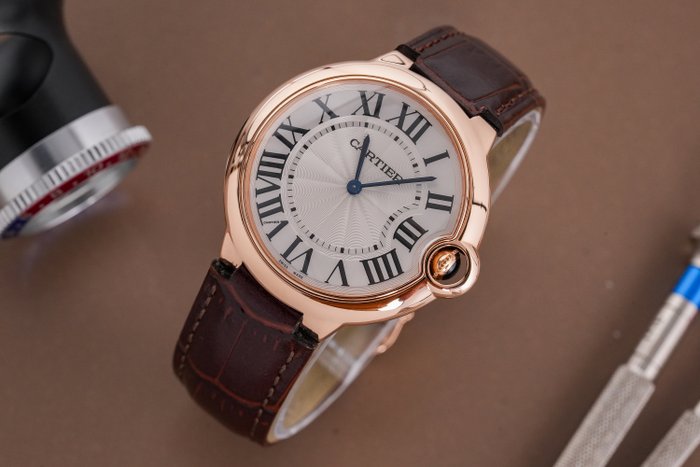 Cartier - Ballon Bleu Ultra Thin 18k Rose Gold - 3661 - Mænd - 2011-nu