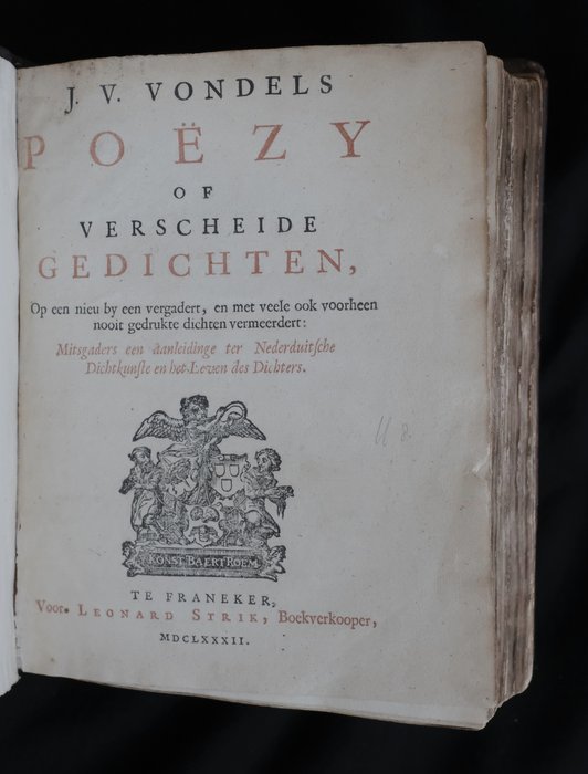 Joost van den Vondel - J.V. Vondels Poëzy of verscheide gedichten - 1682