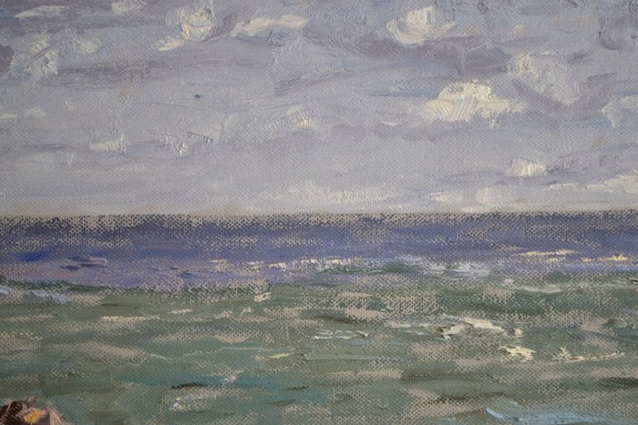 Chris van Dijk  (1952) Impressionist - " Brise de Mer "