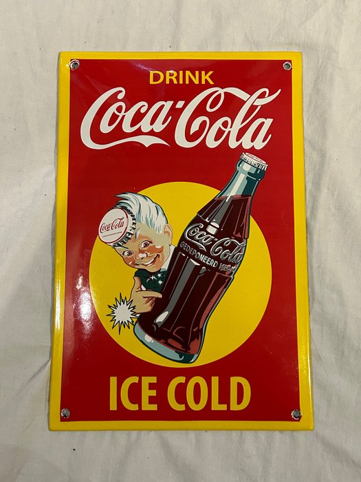 Emaljeskilt - Cola - Emalje