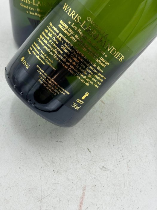 2015 Waris-Larmandier, Les Regards d'Avize Vintage Zéro Dosage - Champagne Grand Cru - 2 Flasker (0,75 L)