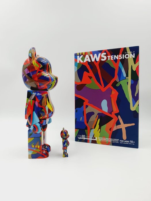 Kaws (1974) - Kaws Tension - Be@rbrick 400%  100% - Bearbrick 2021