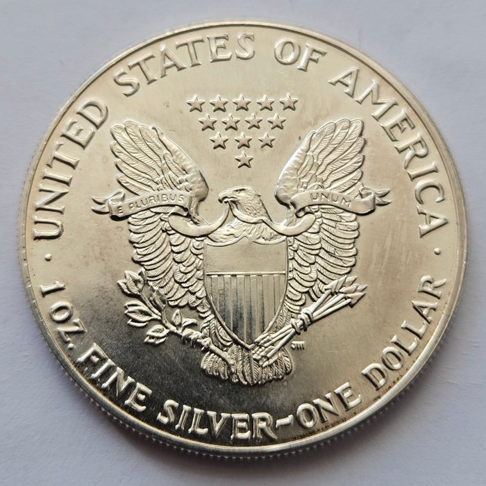 Förenta staterna. 1 Dollar 1987 American eagle, 1 Oz (.999)  (Ingen mindstepris)