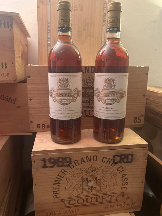 1989 Château Coutet - Sauternes 1er Grand Cru Classé - 2 Flasker (075 L)