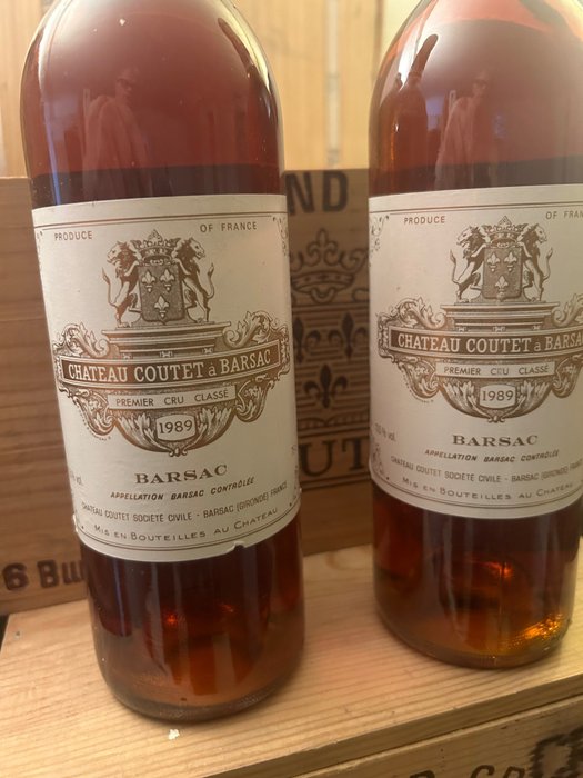 1989 Château Coutet - Sauternes 1er Grand Cru Classé - 2 Flasker (075 L)