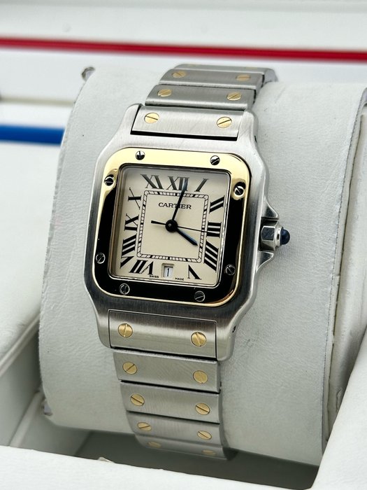 Cartier - Santos De Cartier Galbee Large - 1566 - Mænd - 2000-2010