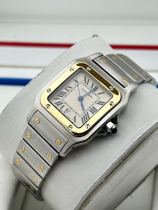 Cartier - Santos De Cartier Galbee Large - 1566 - Mænd - 2000-2010