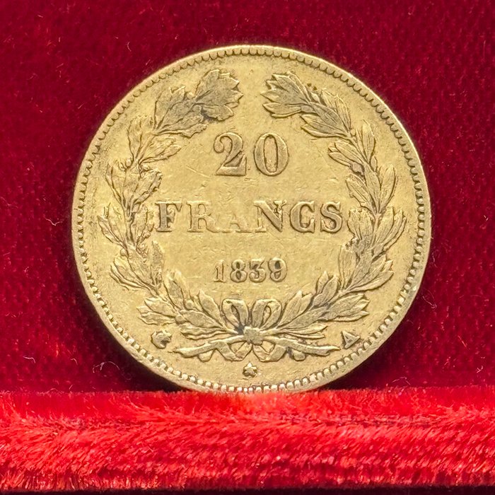 6,45 grams - Guld 900 - 20 Francs LOUIS PHILIPPE