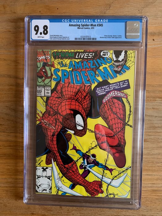 Amazing Spider-Man - #345 Cletus Kasady, Venom appearance Epic Cover - 1 Graded comic - 1991 - CGC 9.8