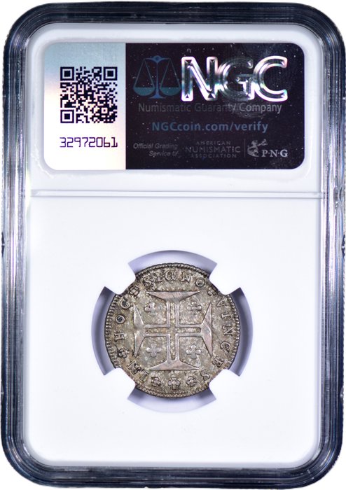 Portugal. D. Maria I (1786-1799). 6 Vinténs (120 Reis) - NGC - AU 58 - Rara