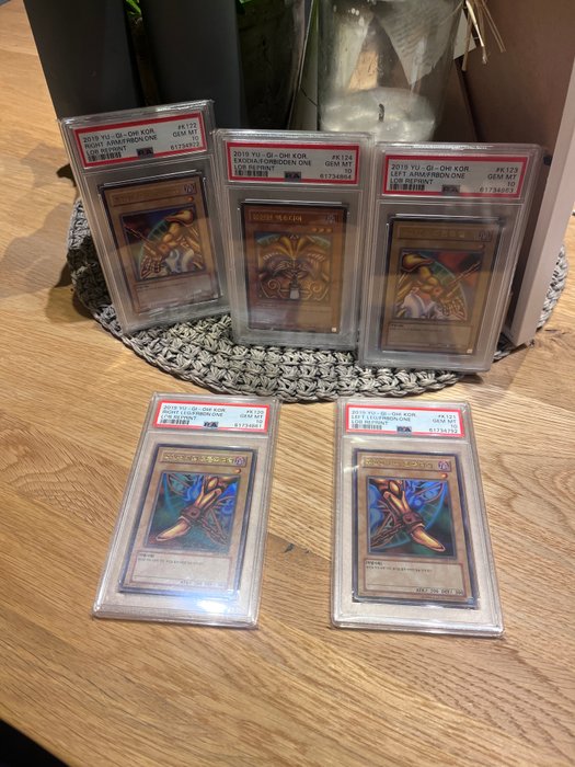 Konami - 5 Graded card - Yu-Gi-Oh! - Exodia - PSA 10