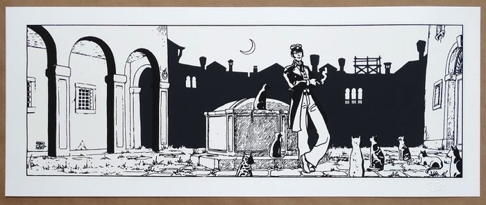 Pratt, Hugo - 1 Silkscreen - Corto Maltese - Corto Théâtre - 2020