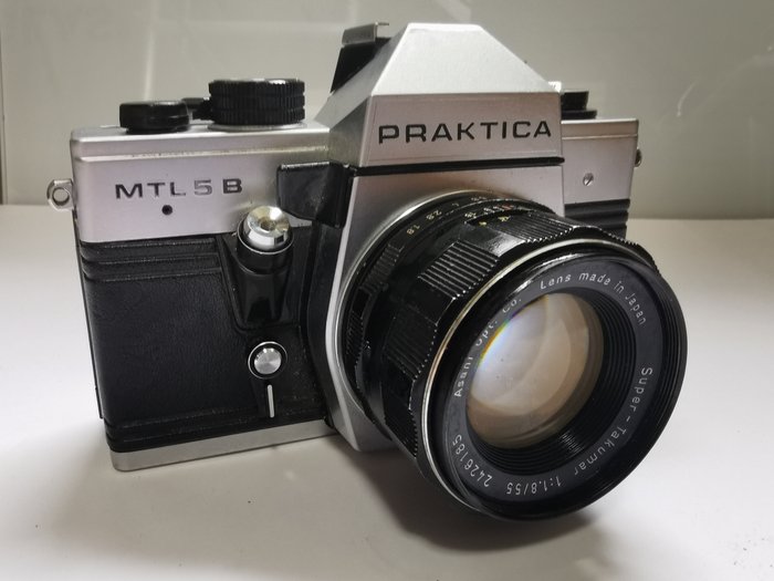 Praktica MTL 5B + Super-Takumar 1,8/55mm + 28mm + 135mm - M42 Analogt kamera