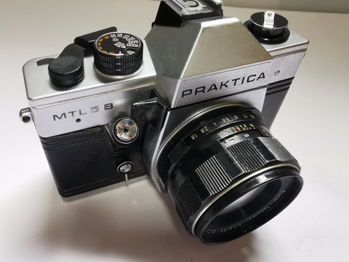 Praktica MTL 5B + Super-Takumar 1,8/55mm + 28mm + 135mm - M42 Analogt kamera