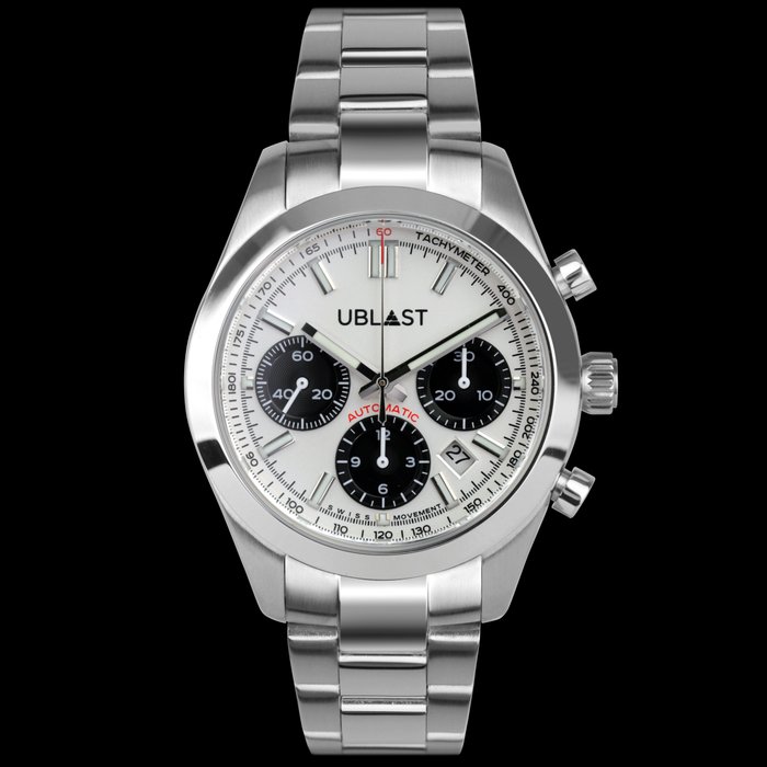 Ublast - Air Prince Chronograph - REF.UBAPCH40WH - Automatic Swiss MOVT - Mænd - Ny