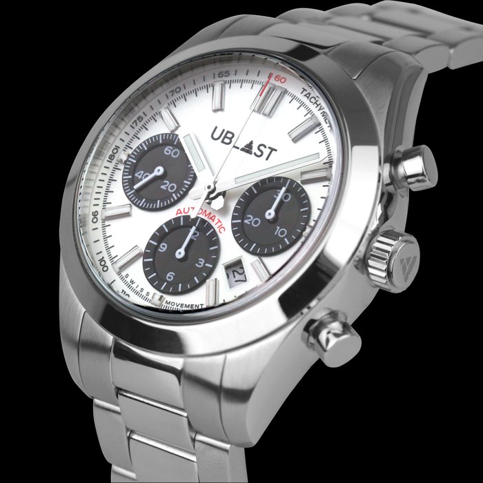 Ublast - Air Prince Chronograph - REF.UBAPCH40WH - Automatic Swiss MOVT - Mænd - Ny