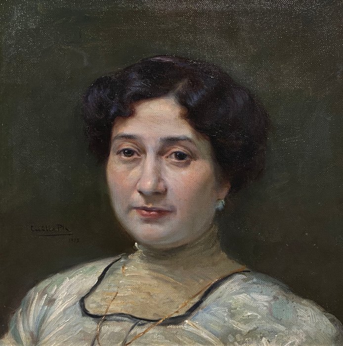 Cecilio Pla y Gallardo (1860-1934) - Portrait féminin