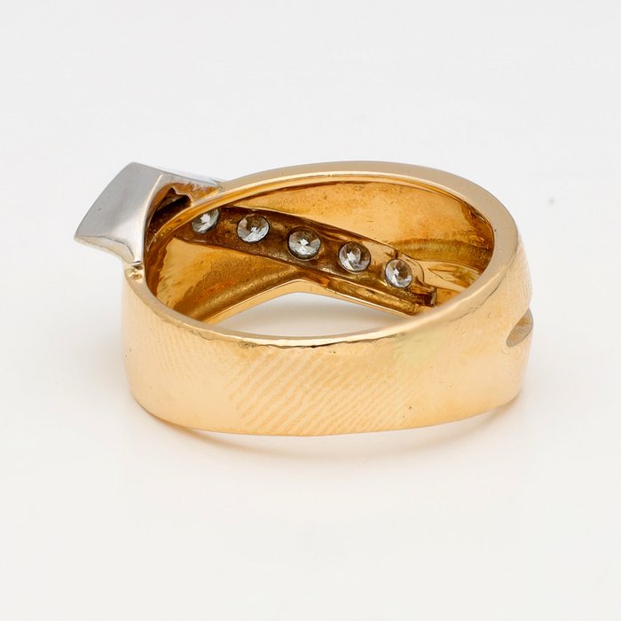 Ingen mindstepris - Ring - 18 kraat Gulguld, Hvidguld -  0.35ct. tw. Diamant (Natur)