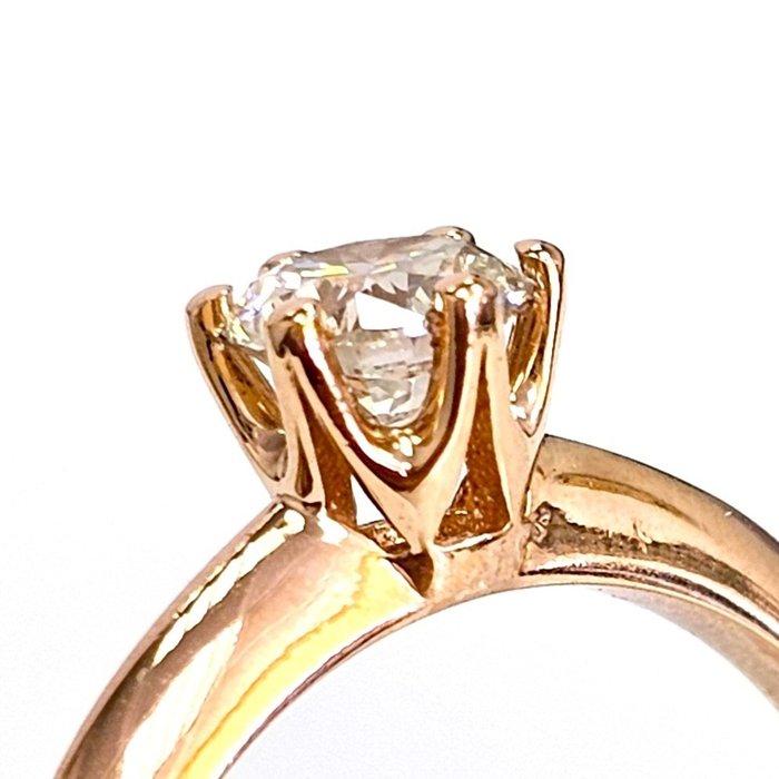 Forlovelsesring - 14 karat Rosaguld -  0.50ct. tw. Diamant (Natur)