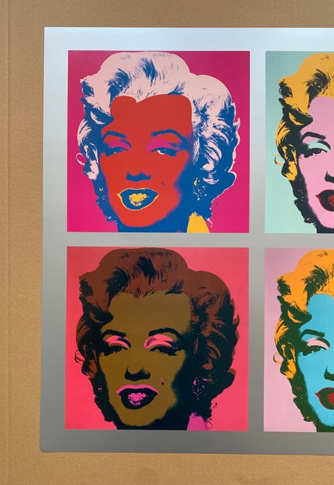 Andy Warhol (after) - Ten Marilyns , 1967 Specialcolour Print 56 x 134 cm - 2000'erne