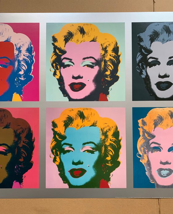 Andy Warhol (after) - Ten Marilyns , 1967 Specialcolour Print 56 x 134 cm - 2000'erne